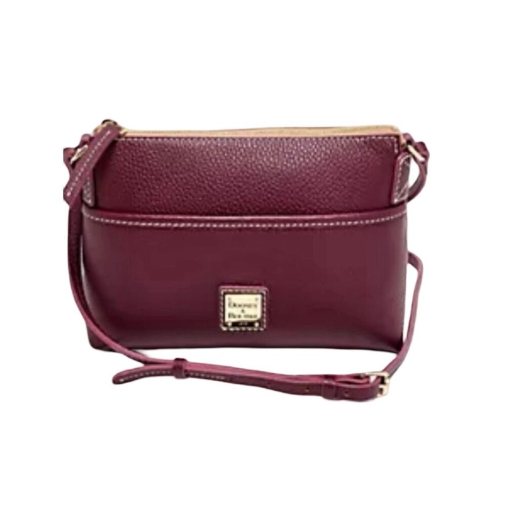 Dooney & Bourke Wine and Gold Crossbody